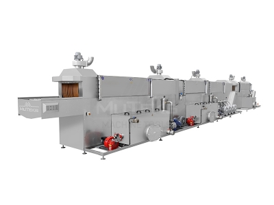 Conveyor Belt Tunnel Part Washing Rinsing Drying Lubrication Machine - 18 Meters